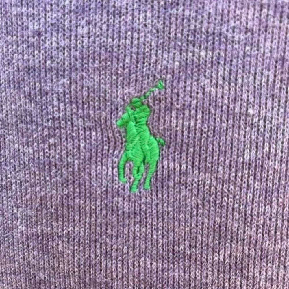 Polo Ralph Lauren Estate Rib Quarter-Zip Sweater | Lavender | Men's Large - Picture 7 of 7